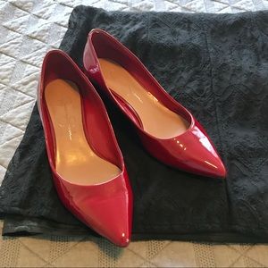 Jessica Simpson Red Patent Leather Wedges
